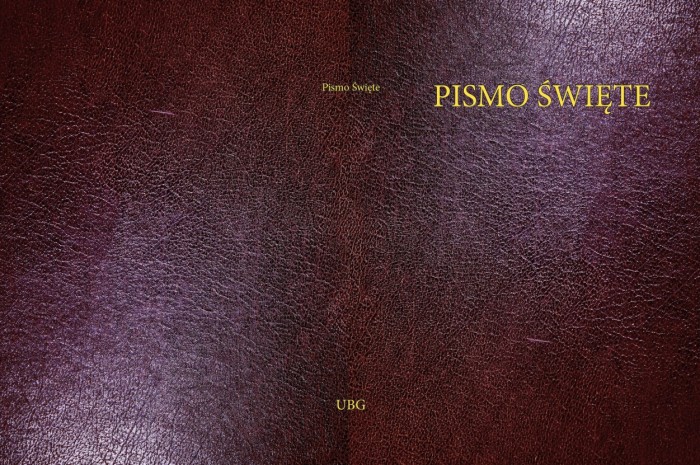 Pismo Święte UBG Format 21x30cm DUŻA CZCIONKA SUPER CENA