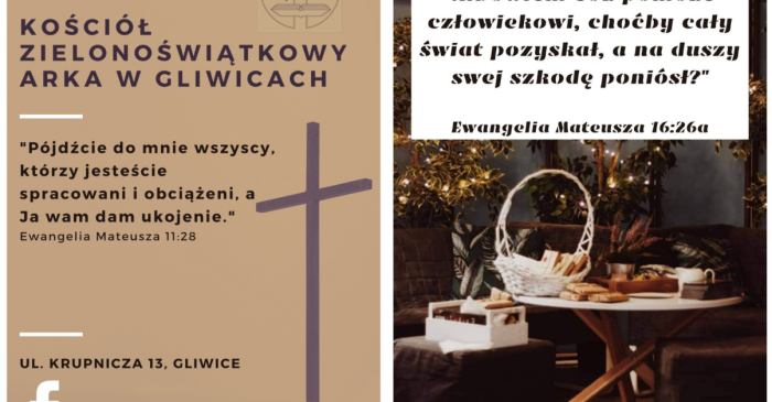 Materiał Ewangelizacyjny przygotowany dla Kościoła Zielonoświątkowego w Gliwicach